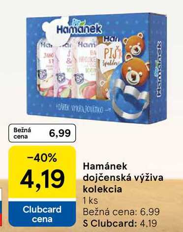 Hamánek dojčenská výživa kolekcia 
