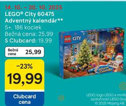 LEGO City Adventný kalendár
