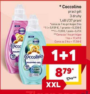 Coccolino prací gél 3 druhy 1,48l /37 praní 