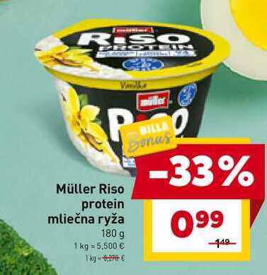 Müller Riso protein mliečna ryža 180 g 