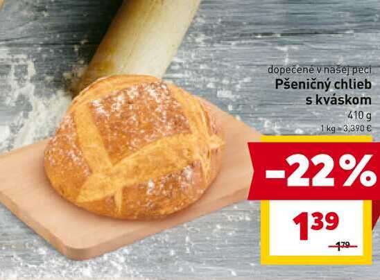 Pšeničný chlieb s kváskom 410 g 