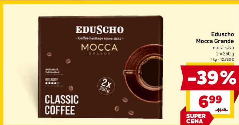 Eduscho Mocca Grande mletá káva 2 x 250 g