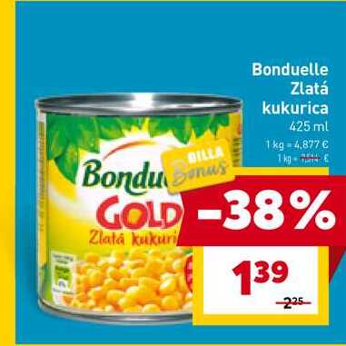 Bonduelle Zlatá kukurica 425 ml 