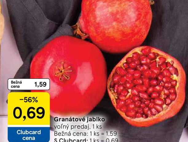 Granátové jablko voľný predaj, 1 ks