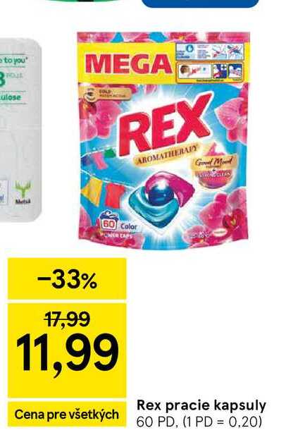 Rex pracie kapsuly 60 PD