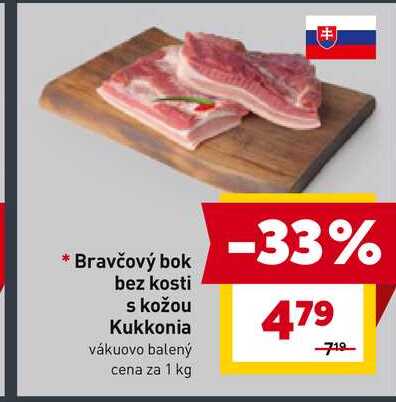 Bravčový bok bez kosti s kožou 1kg