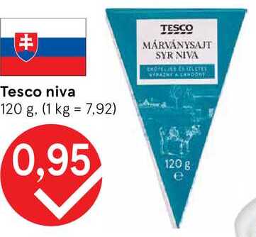 Tesco niva, 120 g