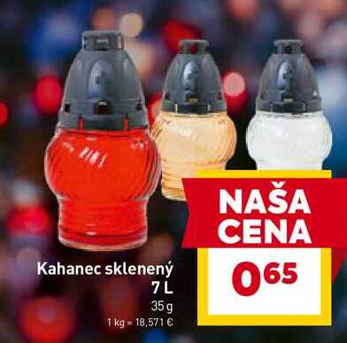 Kahanec sklenený 7 L 35 g 