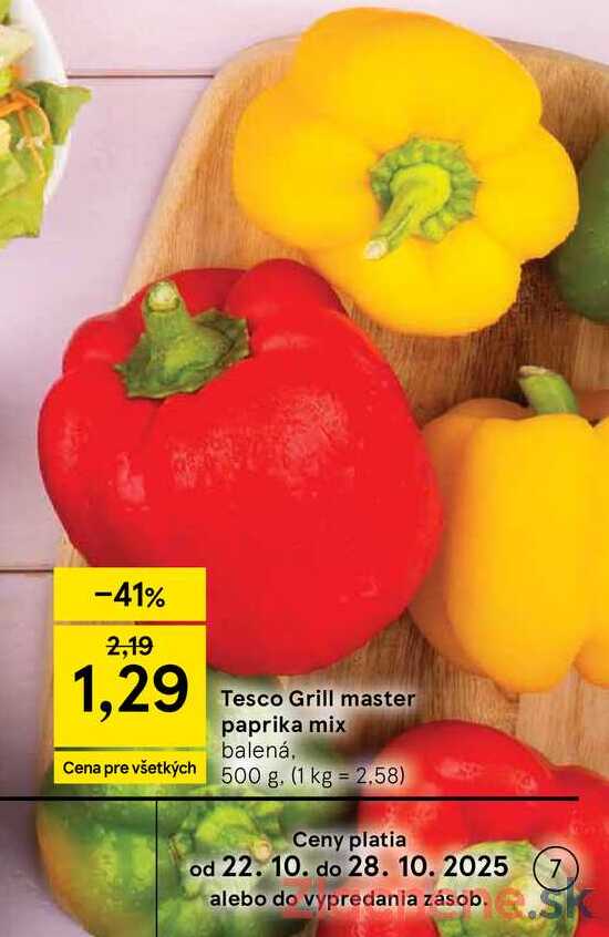 Tesco Grill master paprika mix, 500 g