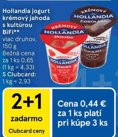 Hollandia jogurt krémový jahoda s kultúrou BiFi, 150 g 