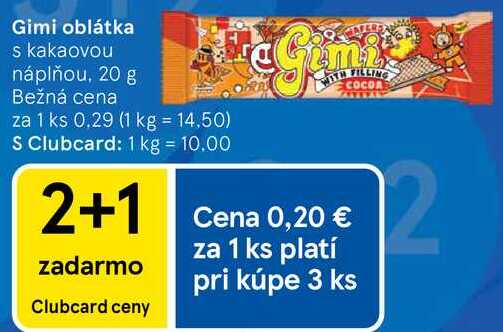 Gimi oblátka, 20 g
