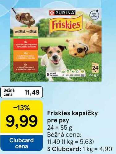 Friskies kapsičky pre psy, 24x 85 g