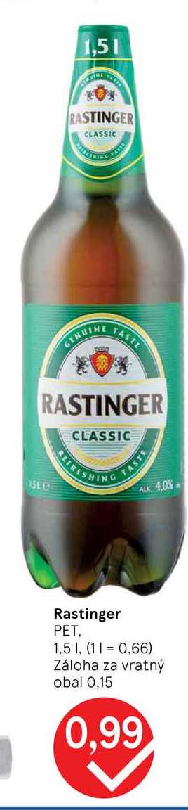 Rastinger PET, 1,5l