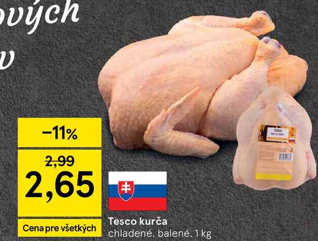 Tesco kurča 1kg