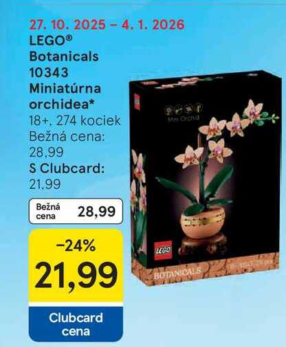 LEGO® Botanicals 10343 Miniatúrna orchidea 