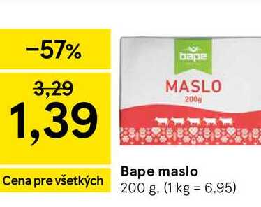 Bape maslo Cena 200 g