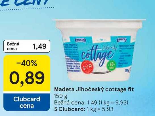 Madeta Jihočeský cottage fit 150 g