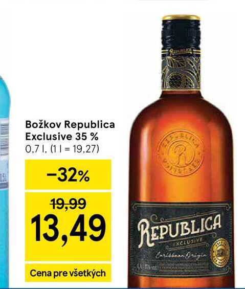 Božkov Republica Exclusive 35 % 0,7l