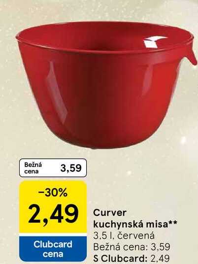 Curver kuchynská misa 3,5 l, červená