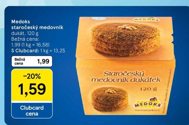 Medoks staročeský medovník dukát, 120 g
