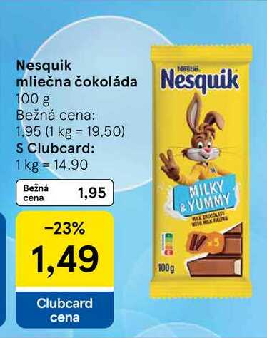 Nesquik mliečna čokoláda 100 g