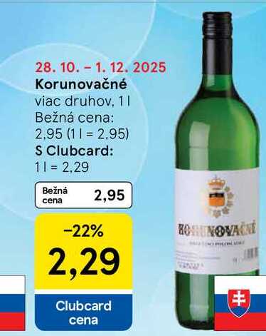 Korunovačné viac druhov, 1l