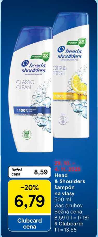 Head & Shoulders šampón na vlasy 500 ml