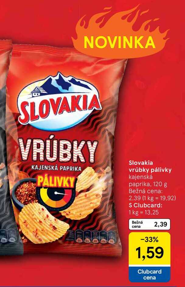 Slovakia vrúbky pálivky kajenská paprika, 120 g