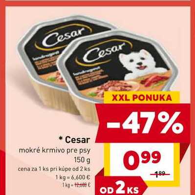 Cesar mokré krmivo pre psy 150 g 