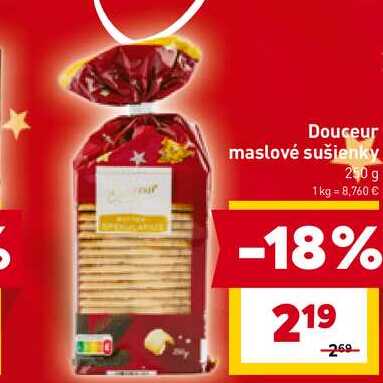 Douceur maslové sušienky 250 g