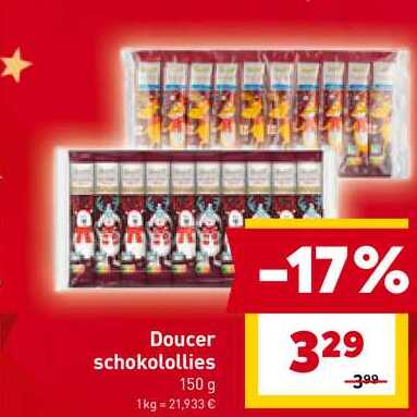 Doucer schokolollies 150 g