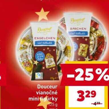 Douceur vianočné mini figúrky 125 g