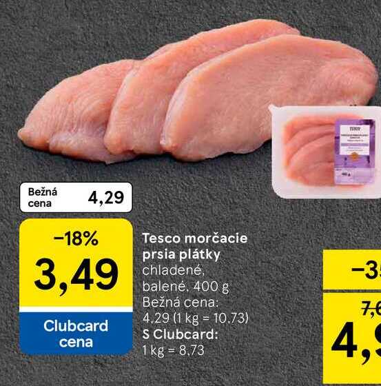 morčacie prsia plátky chladené. balené, 400 g 