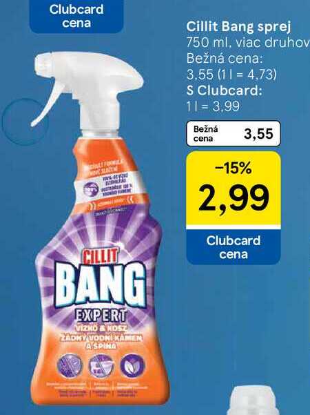 Cillit Bang sprej 750 ml, viac druhov 