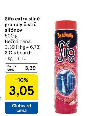 Sifo extra silné granuly čistič sifónov 500 g 
