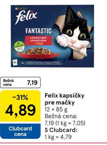 Felix kapsičky pre mačky 12 × 85 g