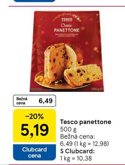 Tesco panettone 500g