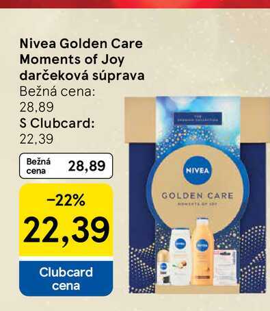 Nivea Golden Care Moments of Joy darčeková súprava 