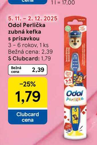 Odol Perlička zubná kefka s prísavkou 3-6 rokov, 1 ks 