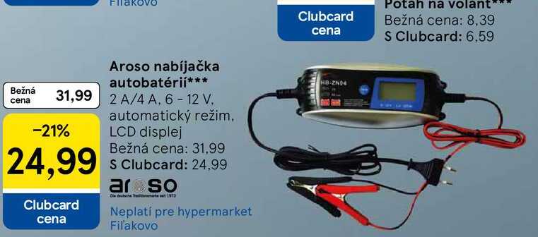 Aroso nabíjačka autobatérií