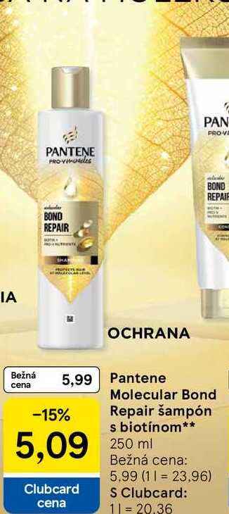 Pantene Molecular Bond Repair šampón s biotínom 250ml