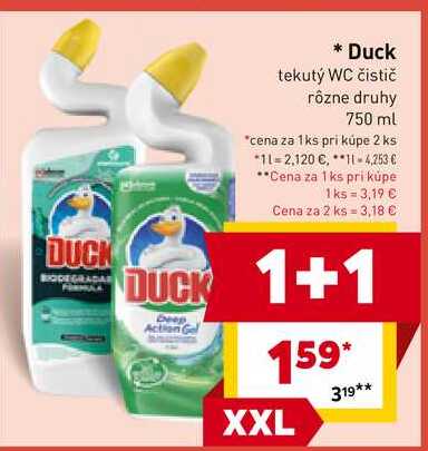 Duck tekutý WC čistič rôzne druhy 750 ml 