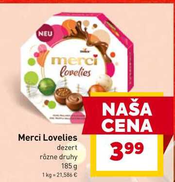 Merci Lovelies dezert rôzne druhy 185 g