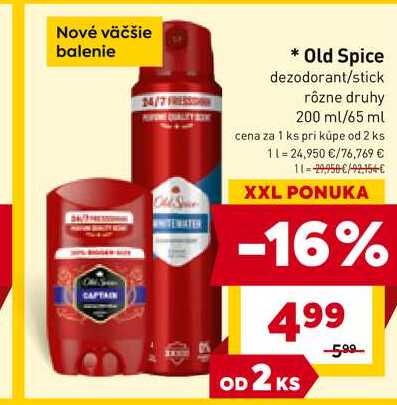 Old Spice stick rôzne druhy 65 ml 