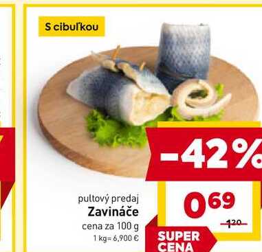 Zavináče cena za 100 g