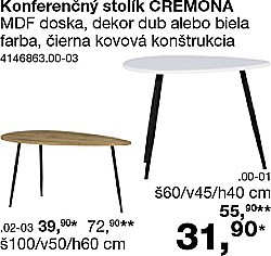 Konferenčný stolík CREMONA