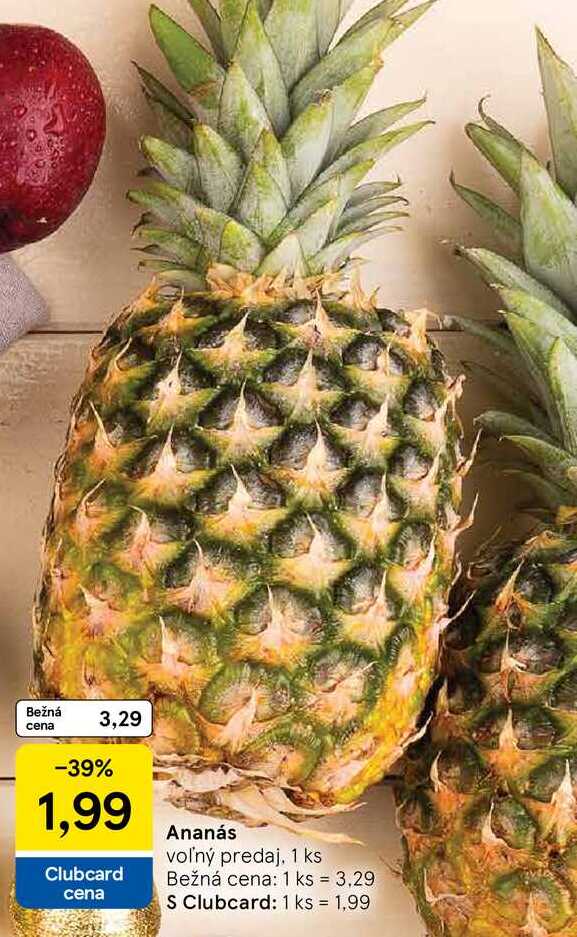 Ananás voľný predaj, 1 ks 