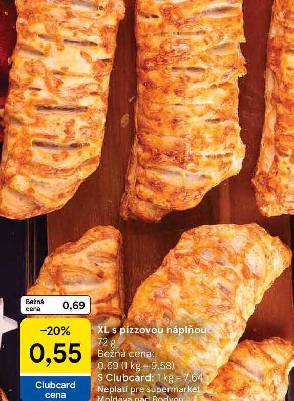 XL s pizzovou náplňou 72 g 