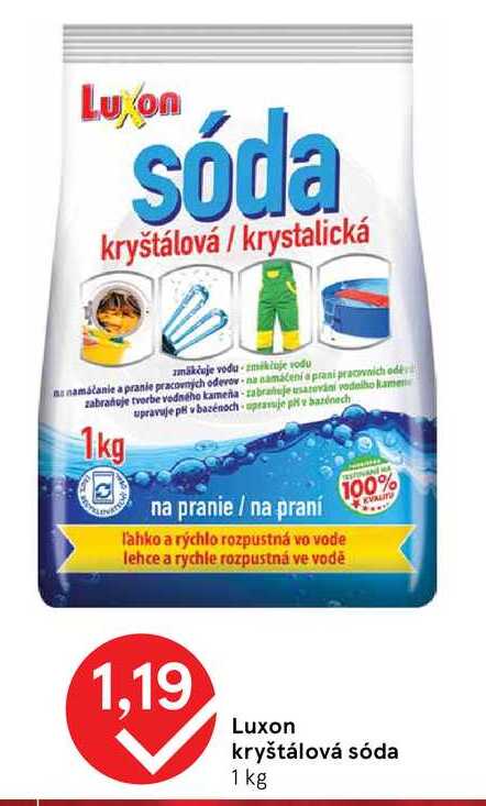Luxon kryštálová sóda 1 kg