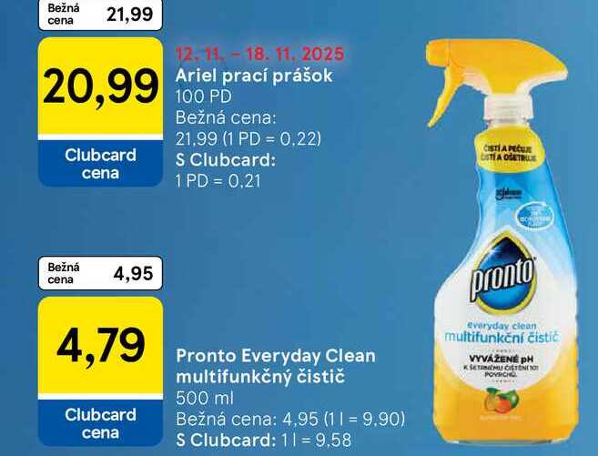 Pronto Everyday Clean multifunkčný čistič 500 ml